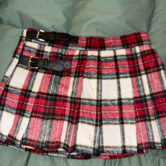 Rachel Plaid Red and Black Women's Skirt - Picture 5 of 10